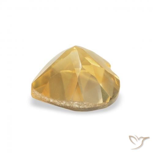 Citrino Oro medio naturale da 0.73 ct, Cuore, VVS