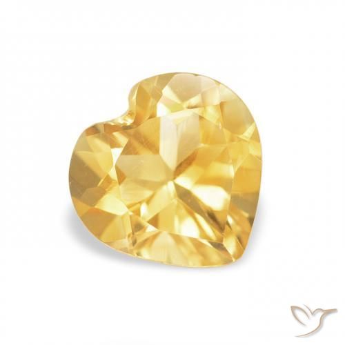 Citrino Oro naturale da 0.84 ct, Cuore, VVS