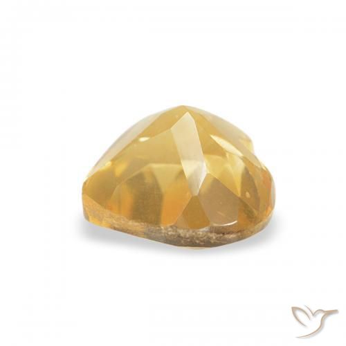 Citrino Top Oro naturale da 0.44 ct, Cuore, VVS