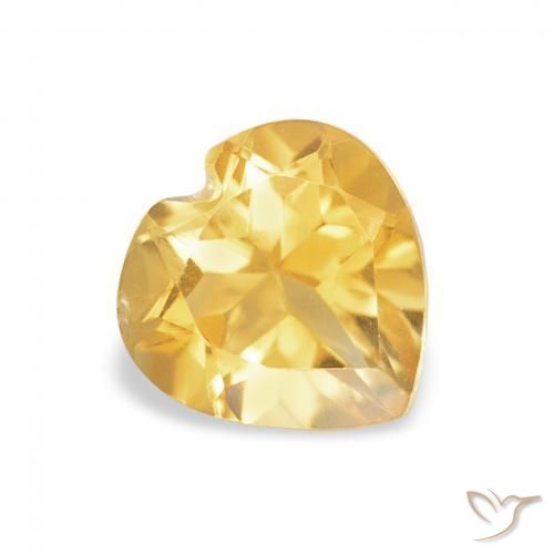 Citrino Oro naturale da 0.69 ct, Cuore, VVS