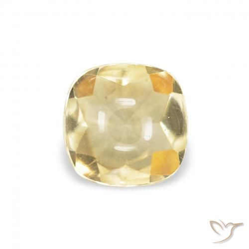 0.57ct Naturale Oro Citrino, Cuscino, Trasparente