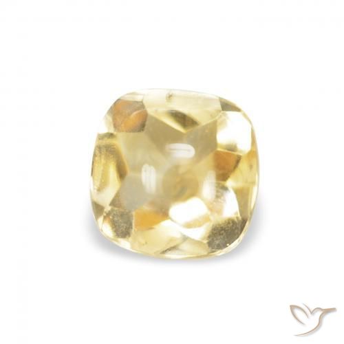 Citrino Dorato naturale da 0.59 ct, Cuscino, Trasparente