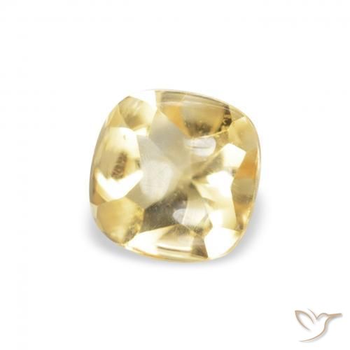 Citrino Dorato naturale da 0.57 ct, Cuscino, Trasparente
