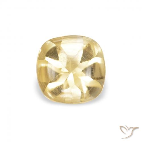 0.51ct Naturale Dorato Citrino, Cuscino, Trasparente