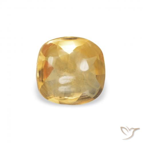 0.45ct Naturale Oro medio Citrino, Cuscino, Trasparente