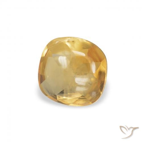Citrino Oro medio naturale da 0.45 ct, Cuscino, Trasparente