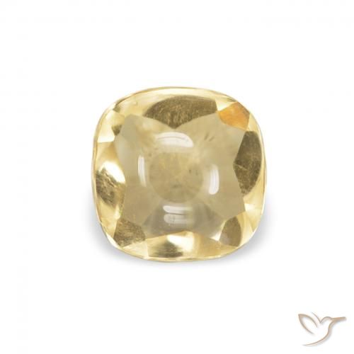 0.56ct Dorato Citrino, Cuscino, Trasparente