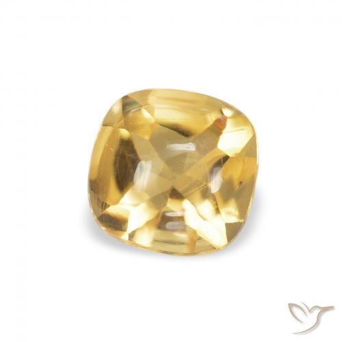 Citrino Dorato naturale da 0.57 ct, Cuscino, Trasparente