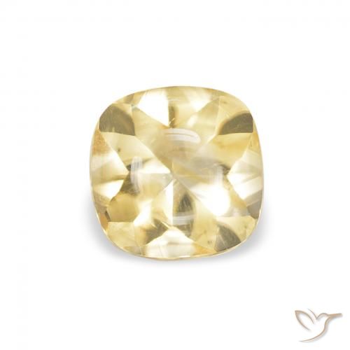 0.65ct Naturale Dorato Citrino, Cuscino, Trasparente