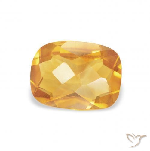 Citrino Arancio Medio naturale da 1.18 ct, Cuscino, VS