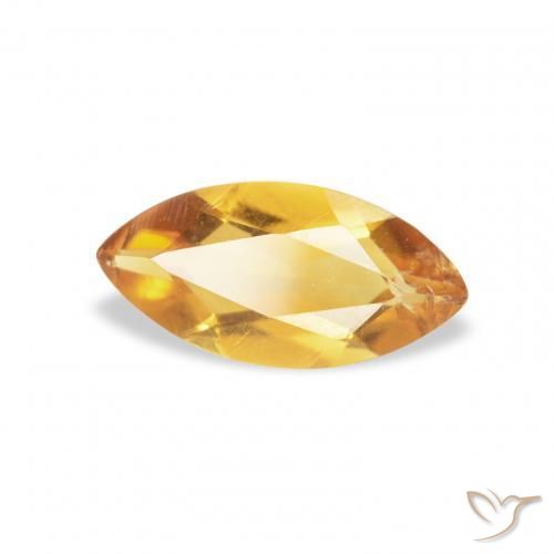 Citrino Arancio dorato naturale da 0.41 ct, Taglio marquise, VS