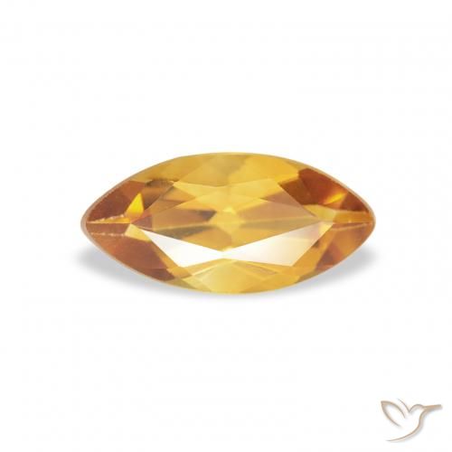 0.43ct Naturale Medium Light-Golden Citrino, Taglio marquise, VS