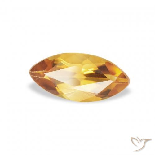 Citrino Medium Light-Golden naturale da 0.43 ct, Taglio marquise, VS