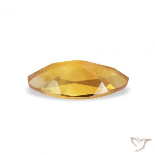 Citrino Medium Light-Golden naturale da 0.43 ct, Taglio marquise, VS
