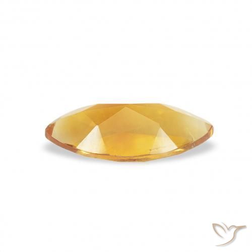 Citrino Medium Light-Golden naturale da 0.45 ct, Taglio marquise, VS