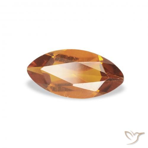 Citrino Arancio Medio naturale da 0.50 ct, Taglio marquise, VS