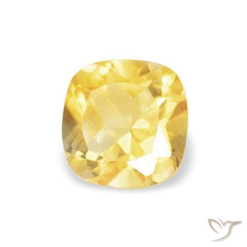Citrino Giallo Toscana naturale da 0.51 ct, Cuscino, VS