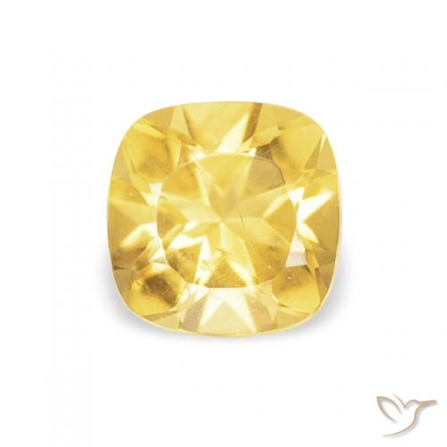 0.50ct Naturale Giallo medio Citrino, Cuscino, VS