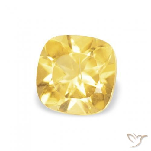 Citrino Giallo medio naturale da 0.50 ct, Cuscino, VS