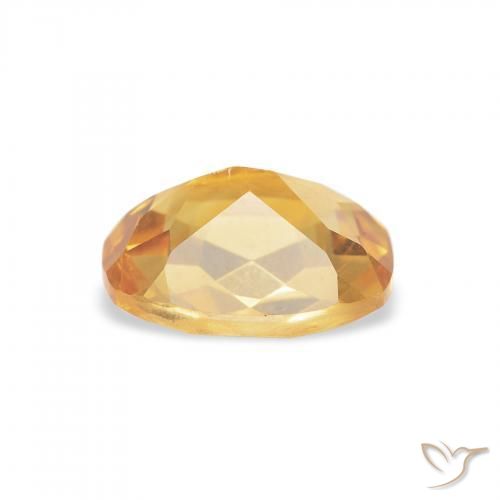 Citrino Medium Light Orange-Gold naturale da 1.29 ct, Cuscino, VVS