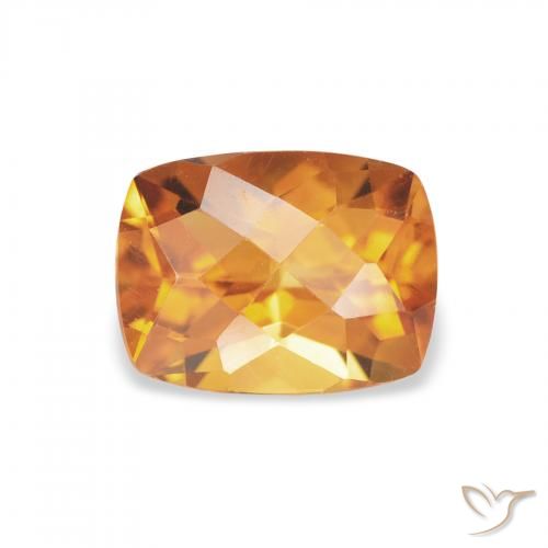 1.49ct Naturale Arancio intenso-OroG Citrino, Cuscino, VVS