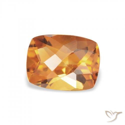 Citrino Arancio intenso-OroG naturale da 1.49 ct, Cuscino, VVS