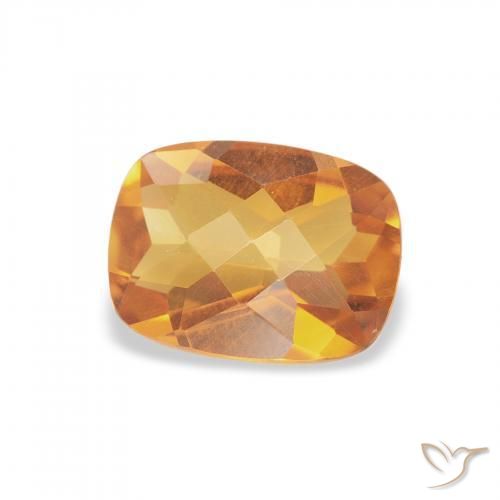 Citrino Arancio intenso-OroG naturale da 1.15 ct, Cuscino, VVS