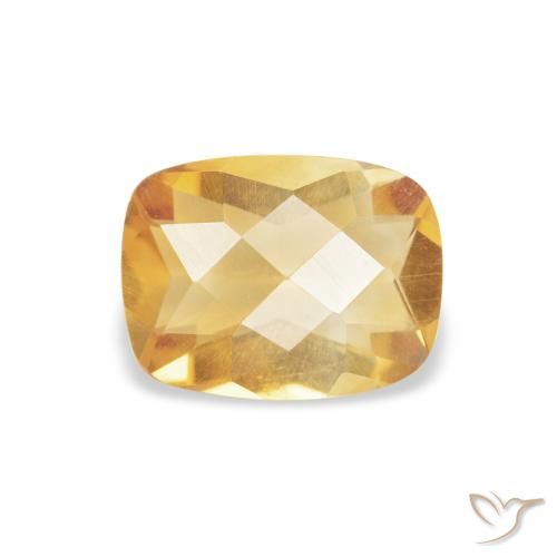 0.96ct Naturale Dorato Citrino, Cuscino, VVS