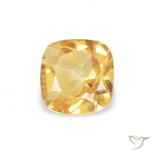 0.51ct Naturale Dorato Citrino, Cuscino, VVS