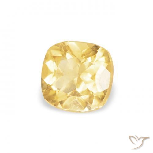 Citrino Giallo medio naturale da 0.40 ct, Cuscino, VVS