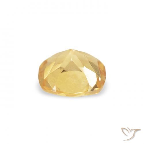 Citrino Giallo medio naturale da 0.40 ct, Cuscino, VVS