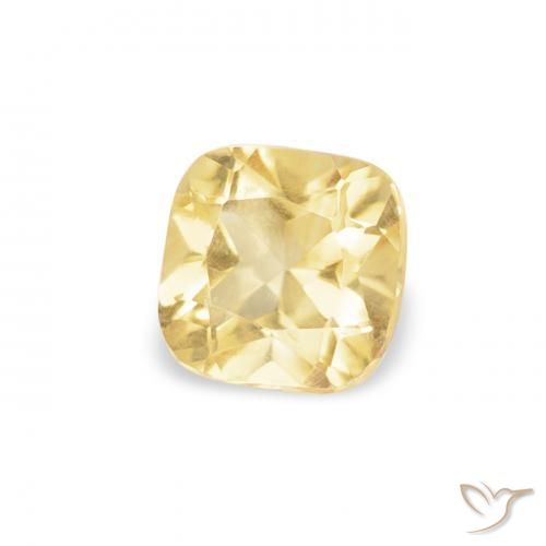 Citrino Giallo Toscana naturale da 0.40 ct, Cuscino, VVS