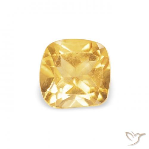 0.44ct Naturale Oro Citrino, Cuscino, VVS