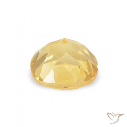 Citrino Giallo chiaro naturale da 0.55 ct, Cuscino, VVS