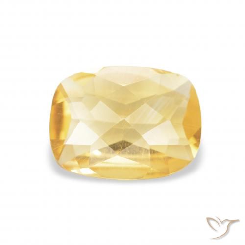 0.81ct Naturale Oro Citrino, Cuscino, VVS