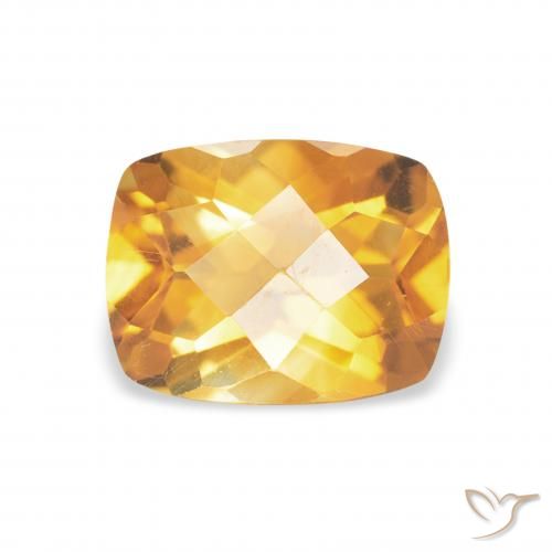 Citrino Arancio-Oro naturale da 1.35 ct, Cuscino, VVS