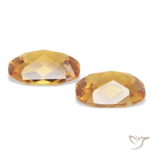 Gemme di Citrino Medium Light-Golden naturale da 2.00 ct, Cuscino, VVS-VS
