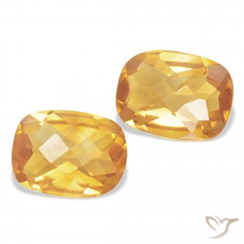 Gemme di Citrino Oro brillante naturale da 2.23 ct, Cuscino, VS
