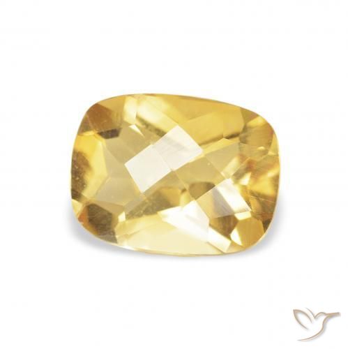 Citrino Oro medio naturale da 1.16 ct, Cuscino, VVS-VS