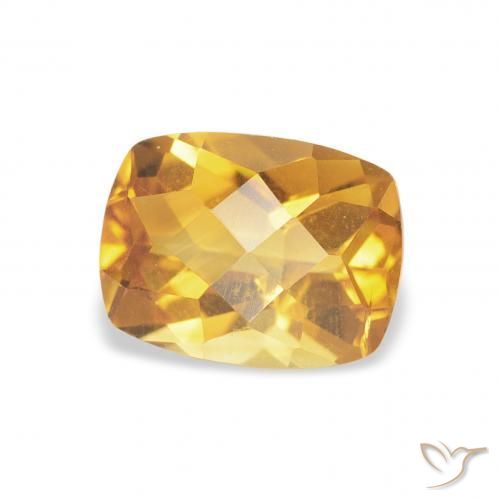 Citrino Medium Light-Golden naturale da 1.43 ct, Cuscino, VS