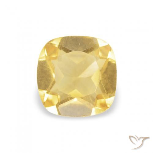 0.39ct Naturale Dorato Citrino, Cuscino, VS