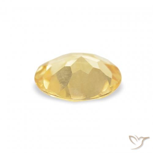 Citrino Giallo chiaro naturale da 0.73 ct, Rotondo, VVS