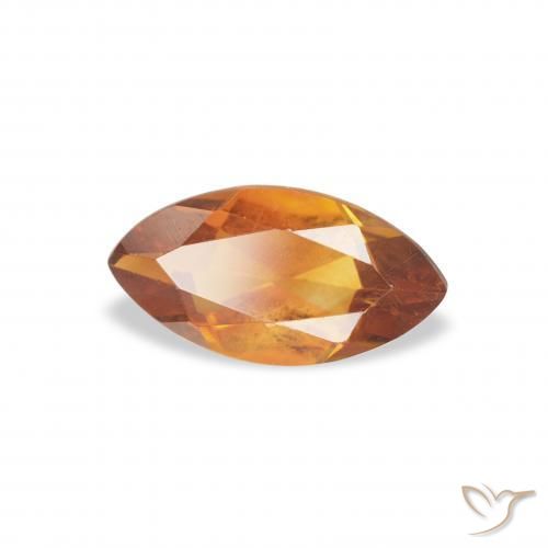 Citrino Marrone arancio naturale da 0.49 ct, Taglio marquise, VVS