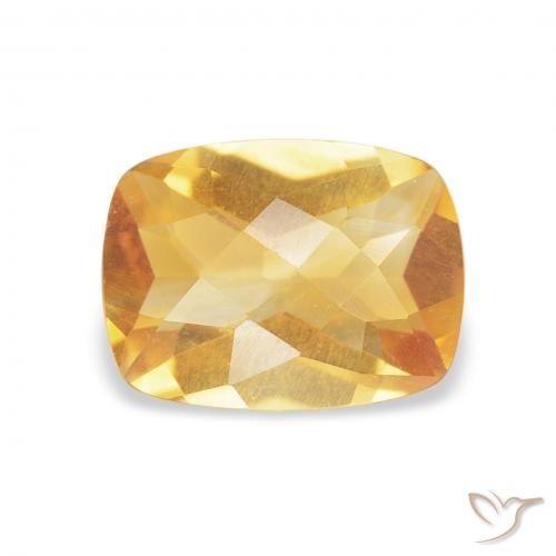 1.07ct Naturale Medium Light-Golden Citrino, Cuscino, VVS-VS