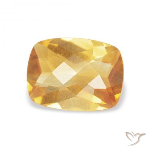Citrino Medium Light-Golden naturale da 1.07 ct, Cuscino, VVS-VS