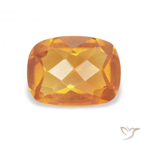 1.20ct Naturale Arancio-Oro Citrino, Cuscino, VVS-VS