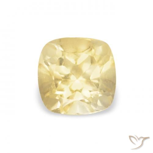 0.53ct Naturale Oro chiaro Citrino, Cuscino, VVS-VS