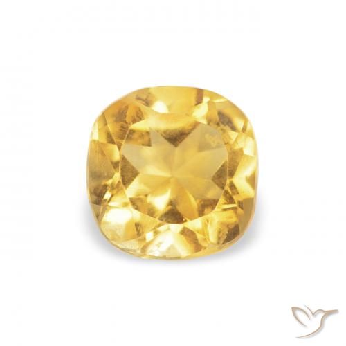 0.44ct Naturale Dorato Citrino, Cuscino, VVS-VS