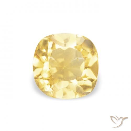 0.47ct Naturale Giallo dorato chiaro Citrino, Cuscino, VVS-VS