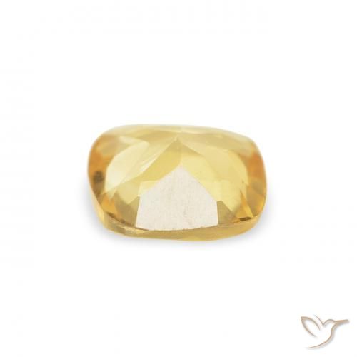 Citrino Giallo chiaro naturale da 0.42 ct, Cuscino, VVS-VS
